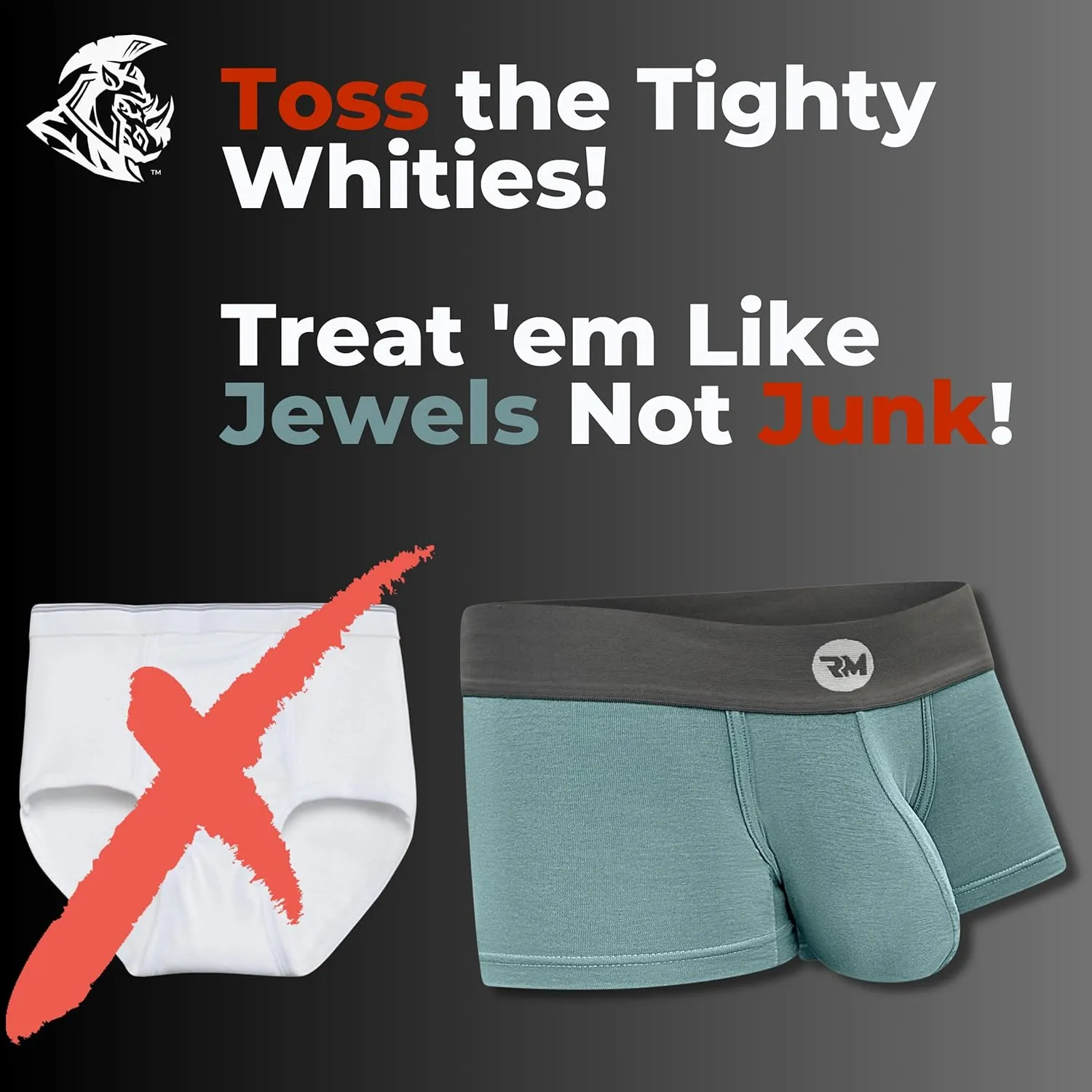 Real Men Bulge Enhancing Pouch Underwear for Men – 1, 3 and 6 Pack Set - Modal Boxer Briefs ABCD Pouch