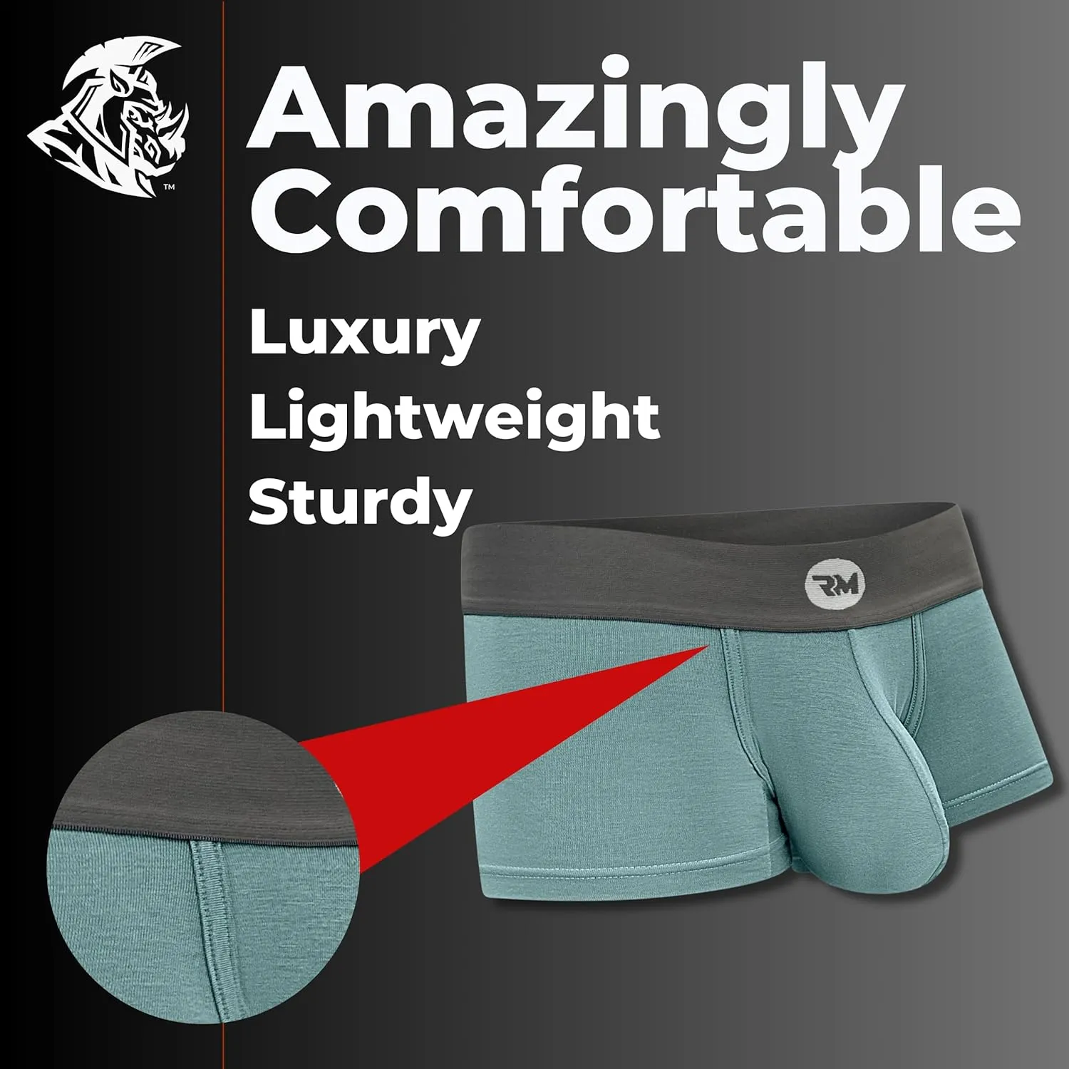 Real Men Bulge Enhancing Pouch Underwear for Men – 1, 3 and 6 Pack Set - Modal Boxer Briefs ABCD Pouch