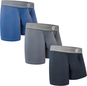 Real Men Bulge Enhancing Pouch Underwear for Men – 1, 3 and 6 Pack Set - Modal Boxer Briefs ABCD Pouch