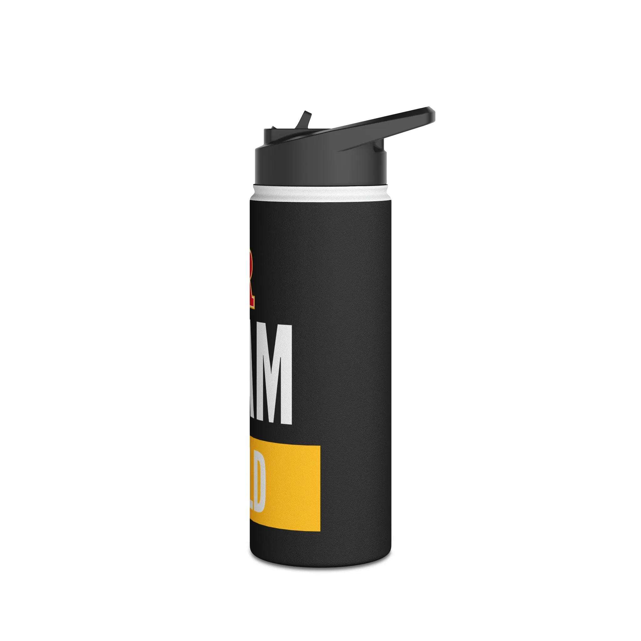 Red&Gold - Team Gold Stainless Steel Water Bottle, Standard Lid