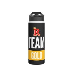 Red&Gold - Team Gold Stainless Steel Water Bottle, Standard Lid
