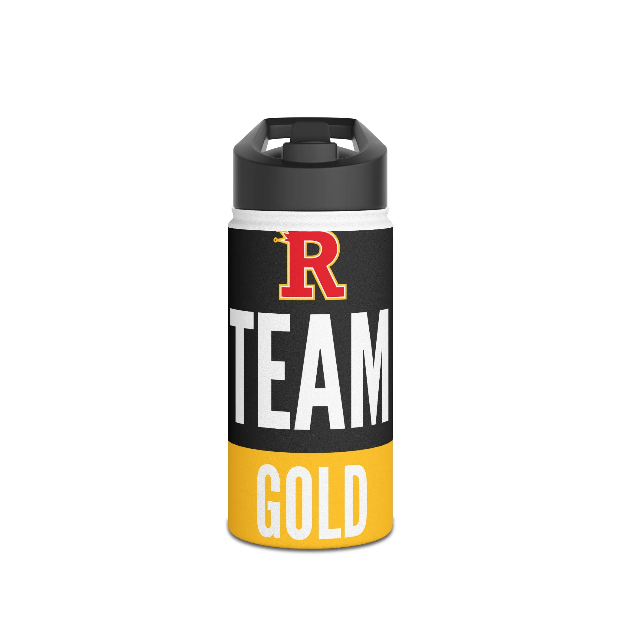 Red&Gold - Team Gold Stainless Steel Water Bottle, Standard Lid