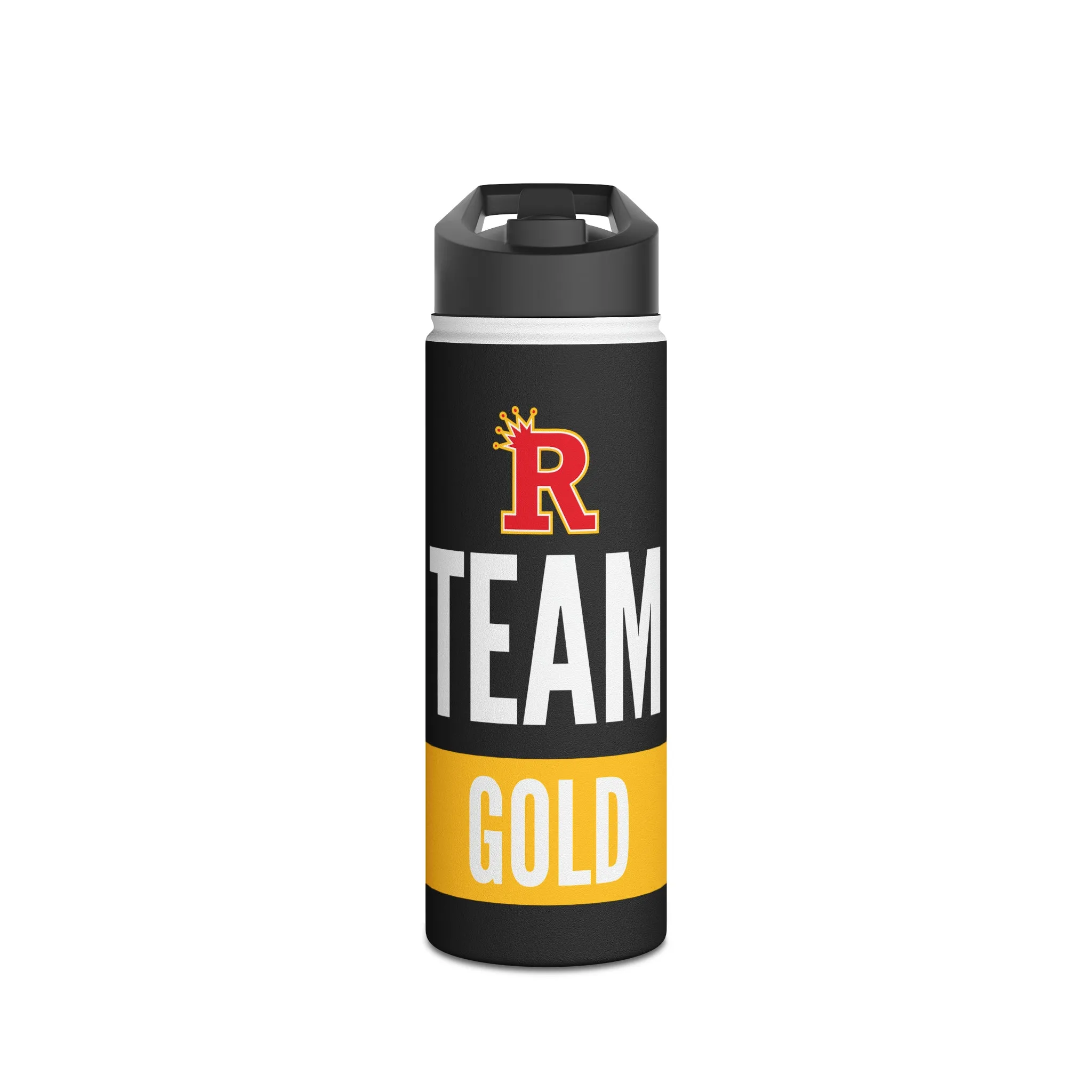 Red&Gold - Team Gold Stainless Steel Water Bottle, Standard Lid