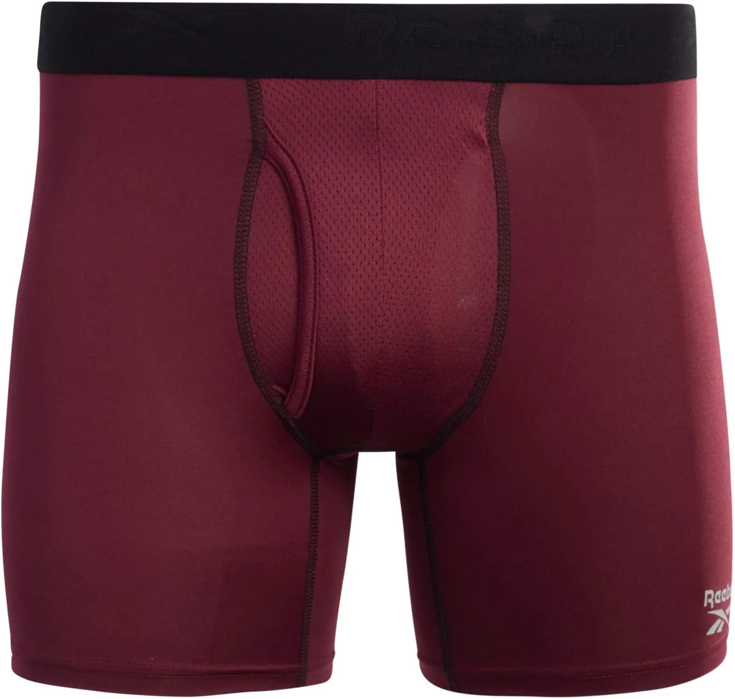 Reebok Mens Boxer Briefs - 4 Pack Stretch Performance Mens Underwear Boxers with Functional Fly Pouch (Sizes: S-XL)