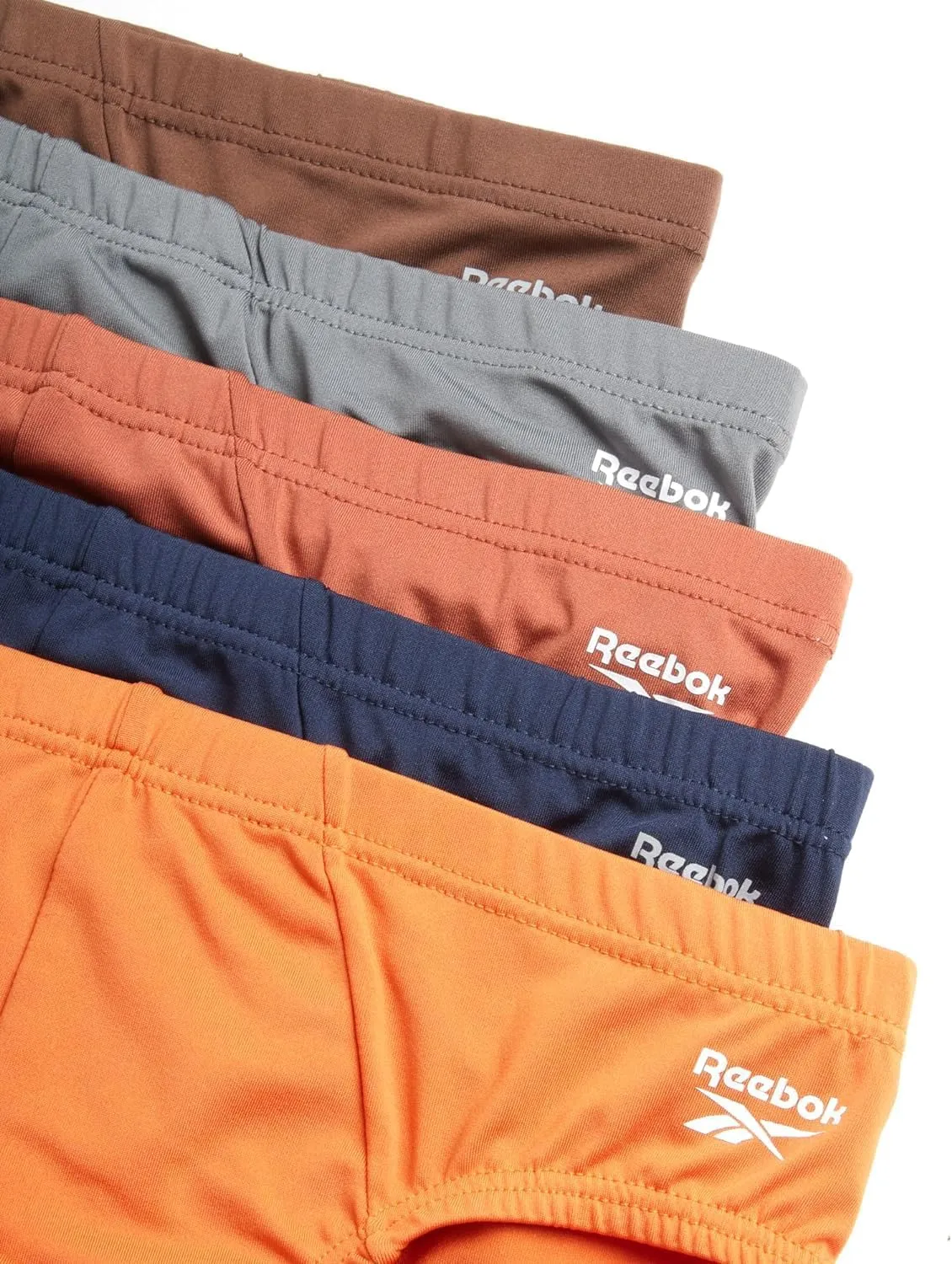 Reebok Men's Briefs - 5 Pack Quick Dry Low Rise Performance Underwear Briefs - Soft Stretch Athletic Men's Bikini Briefs S-XL