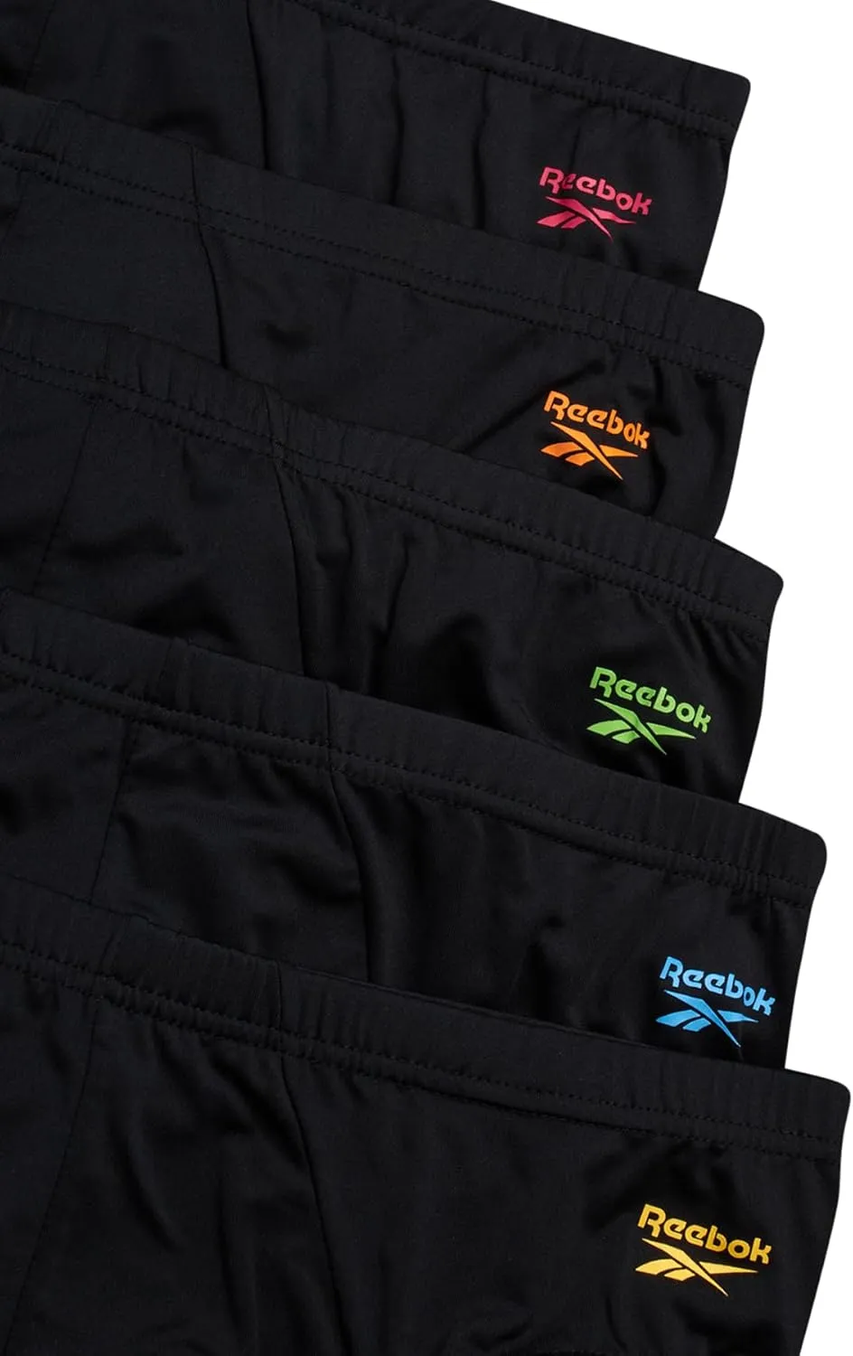 Reebok Men's Briefs - 5 Pack Quick Dry Low Rise Performance Underwear Briefs - Soft Stretch Athletic Men's Bikini Briefs S-XL