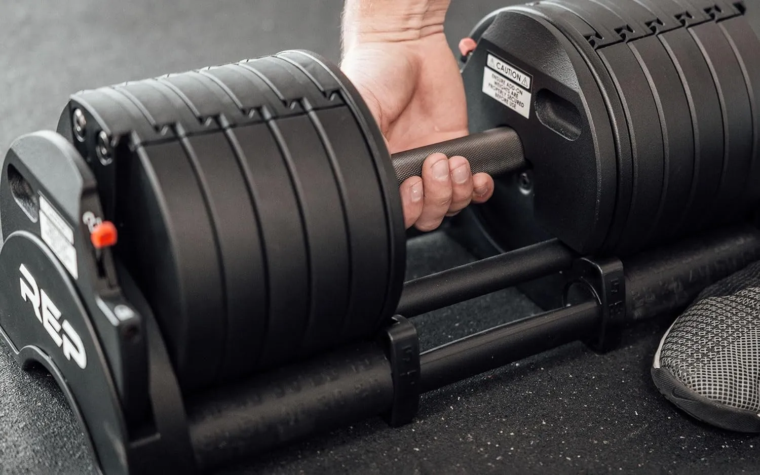 Rep Fitness Quickdraw Adjustable Dumbbells, Multiple weight ranges available including: 5-30, 5-40,5-50 and 5-60 lbs