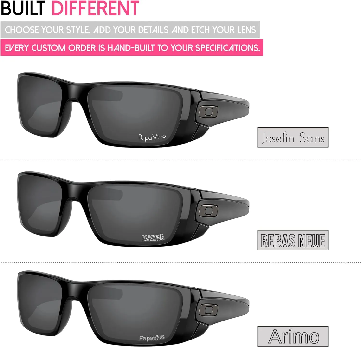 Replacement Lenses for Oakley Bottle Rocket OO9164 62mm Sunglass