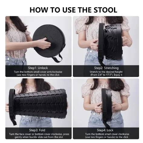 Retractable Folding Stool Thanksgiving sale Refund policy