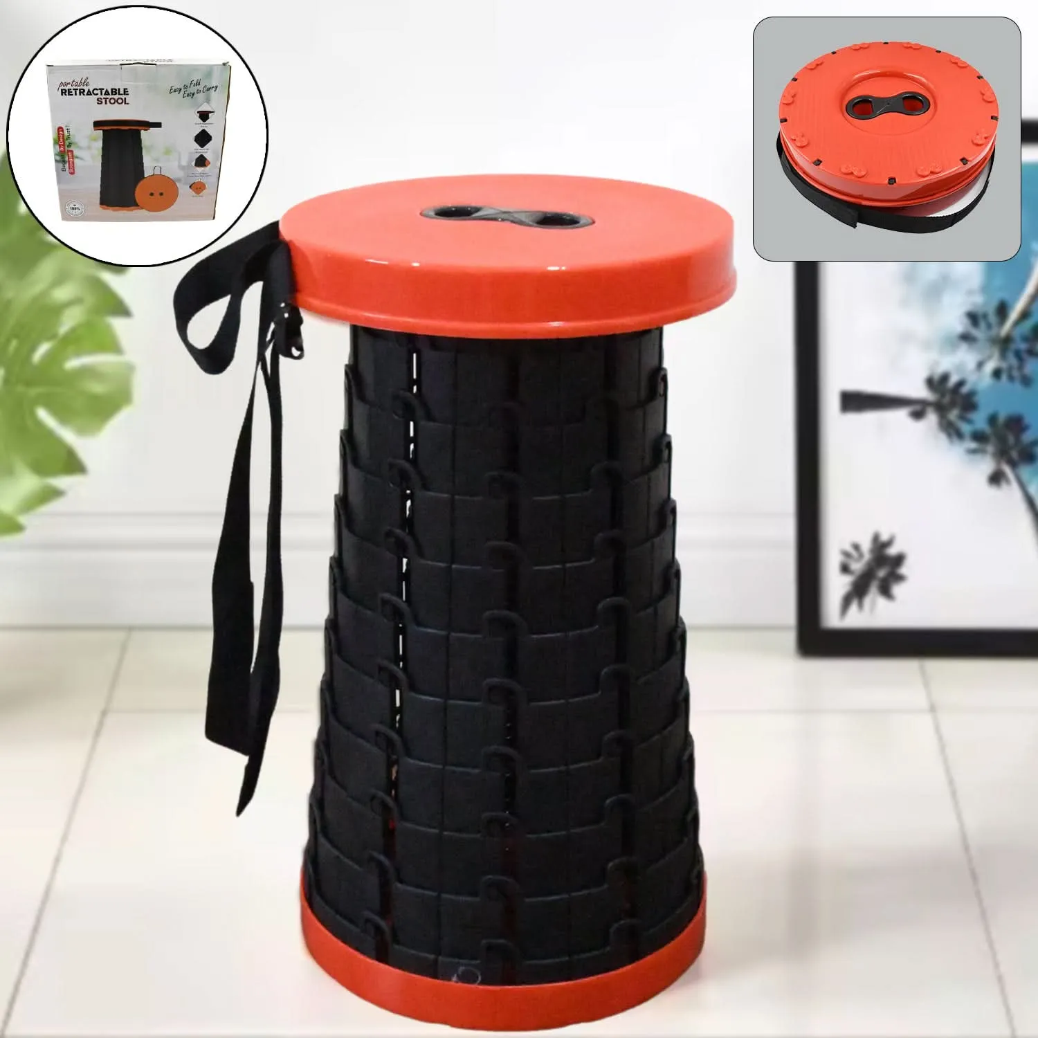 Retractable Folding Stools (1 Pc)