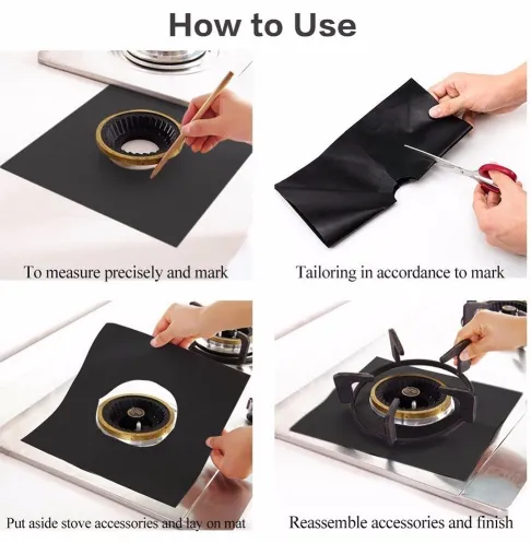 Reusable Kitchen Burner Protecting Cover