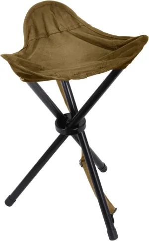Rothco Collapsible Stool with Carry Strap: Portable Seating Solution for Camping, Hiking, Fishing, and More (Coyote Brown)