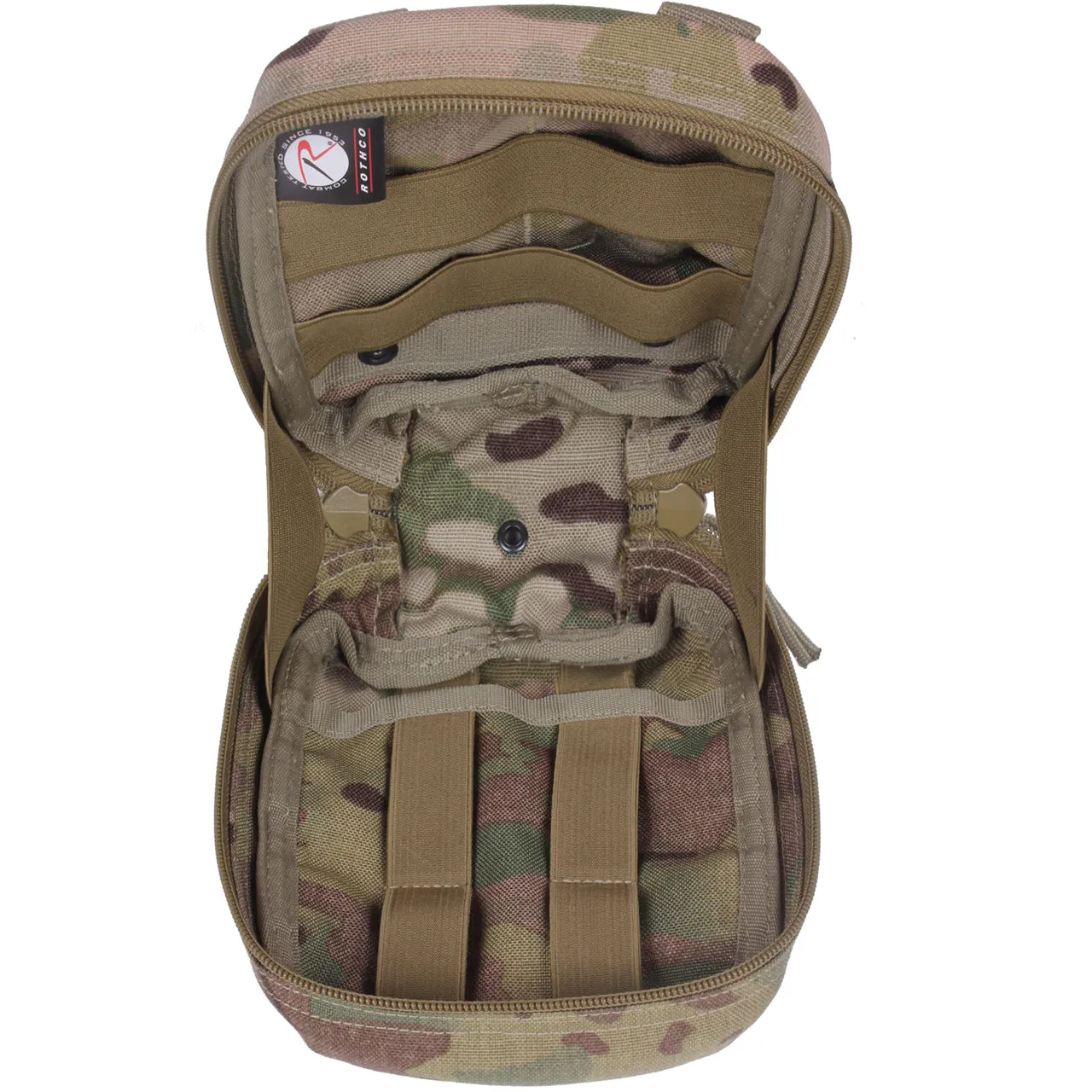 Rothco MOLLE Tactical Trauma & First Aid Kit Pouch Multicam
