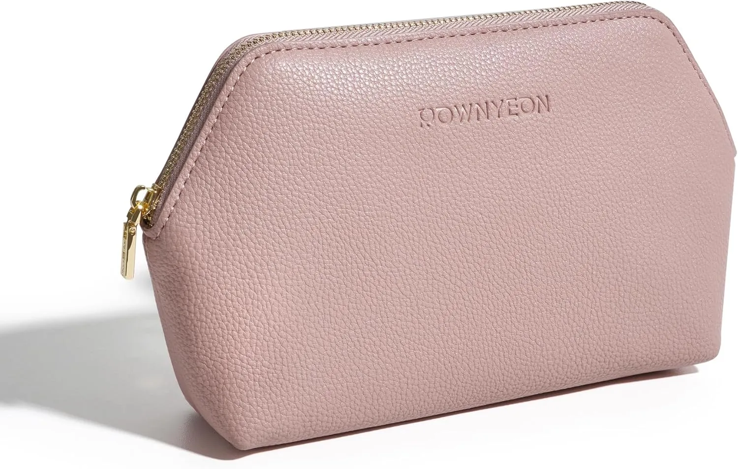 ROWNYEON Small Makeup Bag for Purse, Mini Portable Cosmetic Bags for Women, PU Leather Coin Purse Lipstick Cosmetic Accessories Organizer, Travel Makeup Pouch Zipper Pouch for Men Women