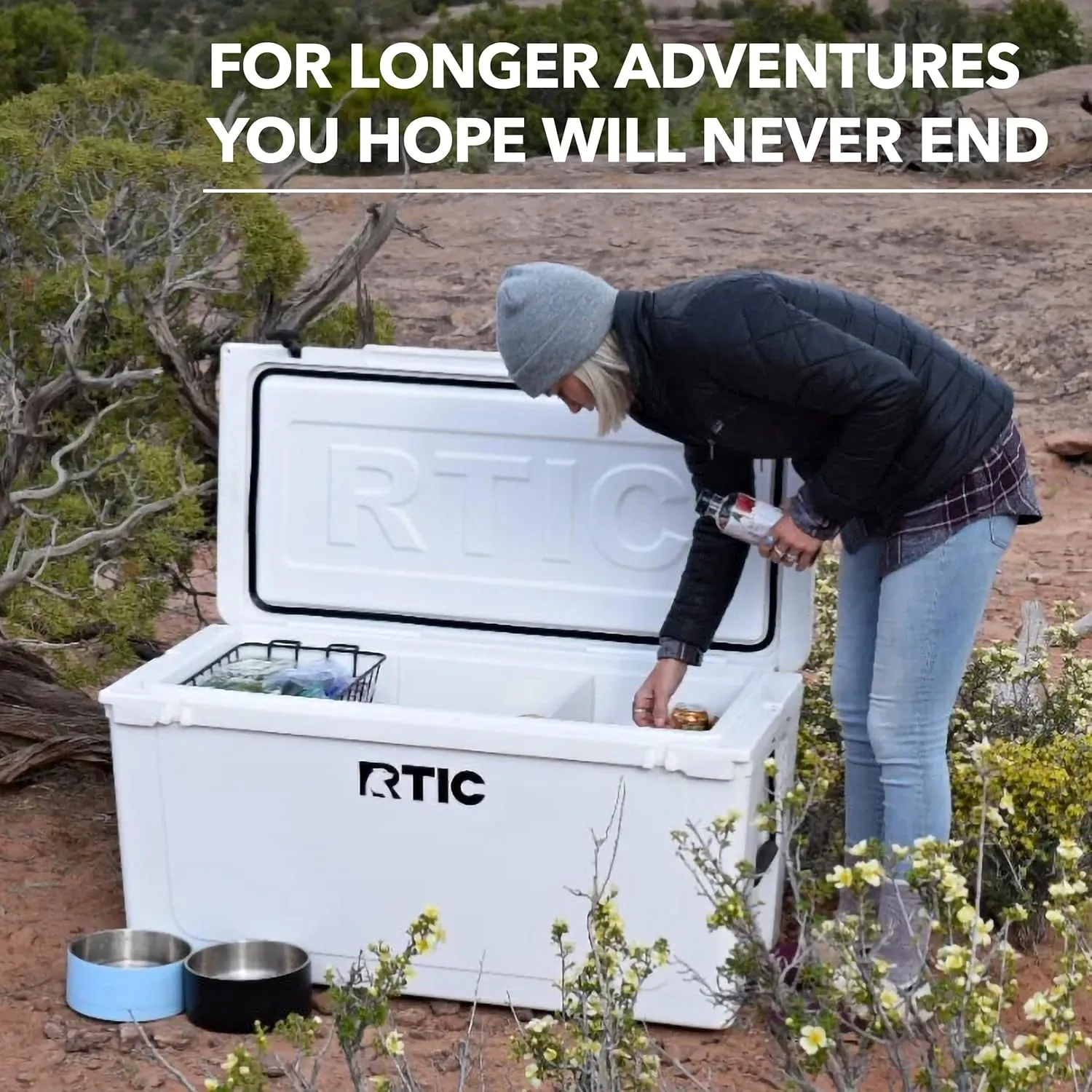 RTIC 145 QT Ultra-Tough Cooler Hard Insulated Portable Ice Chest Box for Beach, Drink, Beverage, Camping, Picnic, Fishing, Boat, Barbecue