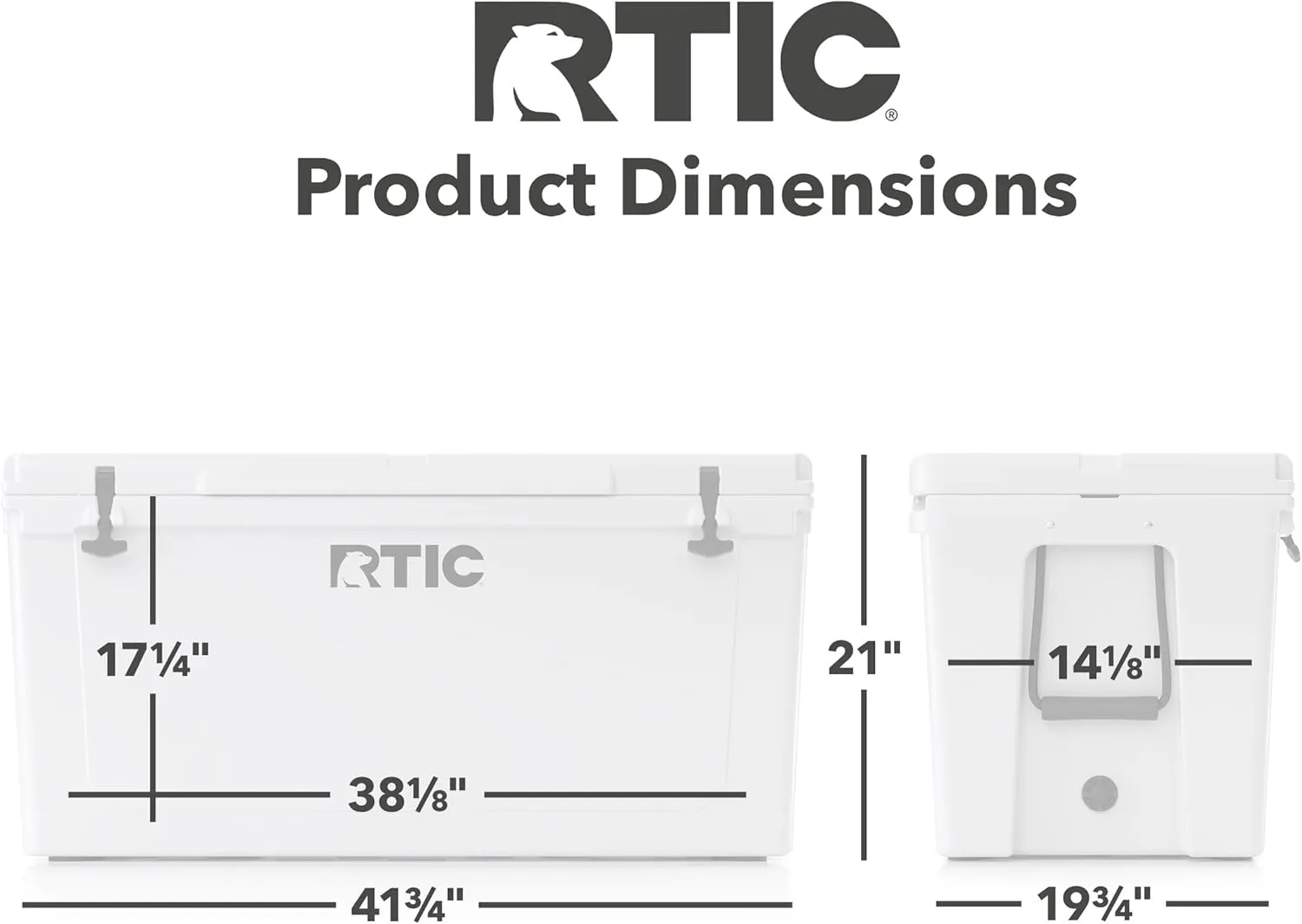 RTIC 145 QT Ultra-Tough Cooler Hard Insulated Portable Ice Chest Box for Beach, Drink, Beverage, Camping, Picnic, Fishing, Boat, Barbecue