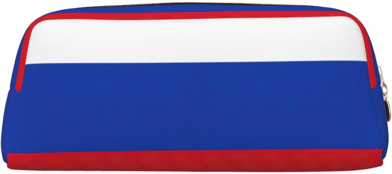 Russian Flag Print Versatile Storage Pouch Makeup Bag Travel Office Small Items Organizer Bag