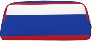 Russian Flag Print Versatile Storage Pouch Makeup Bag Travel Office Small Items Organizer Bag