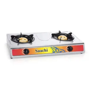 Saachi Double Burner Gas Stove NL-GAS-5220-ST With Automatic Ignition