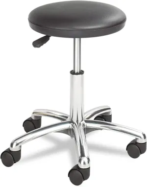 Safco Products 3434BL Adjustable Rolling Mobile Economy Lab Stool, Home, Office, Dr Offices and More, Black