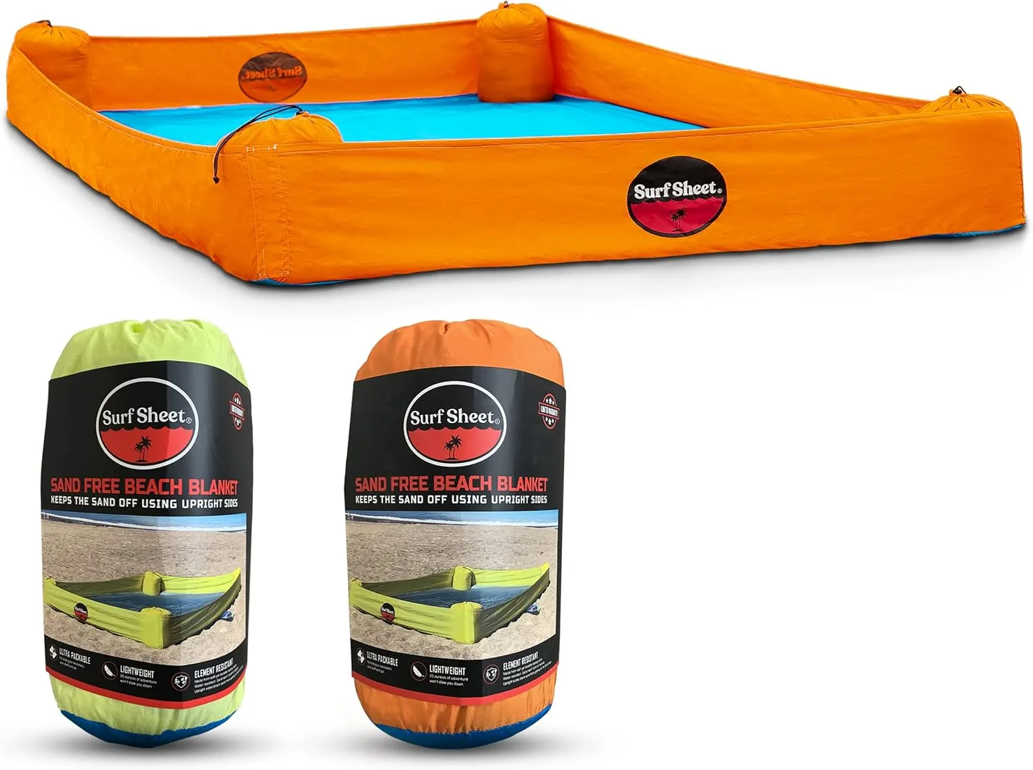 Sandproof Beach Blanket - Oversize Large Outdoor Picnic Blanket for Beaches & Camping - Portable Family Beach Blanket Waterproof Sandproof for Parks, Travel, Vacation Essentials(Orange)