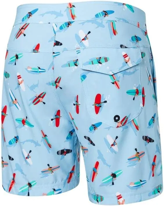 SAXX Underwear Co. Men's Betawave 2N1 Boardie 17" with Built-in Pouch Support, Fashion