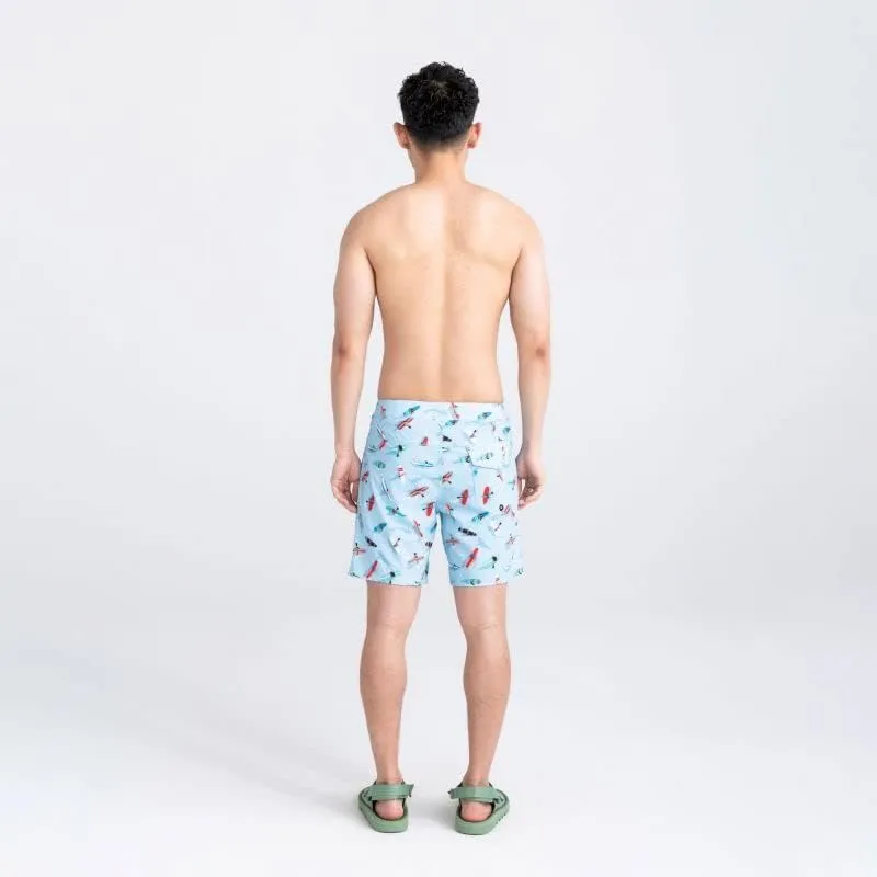 SAXX Underwear Co. Men's Betawave 2N1 Boardie 17" with Built-in Pouch Support, Fashion