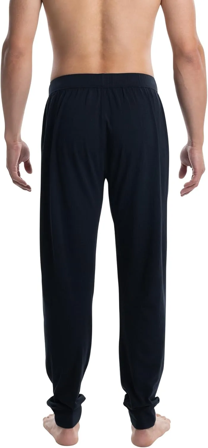 SAXX Underwear Co. Men's Droptemp Cooling Sleep Pant Fly with Built-in Pouch Support, Core