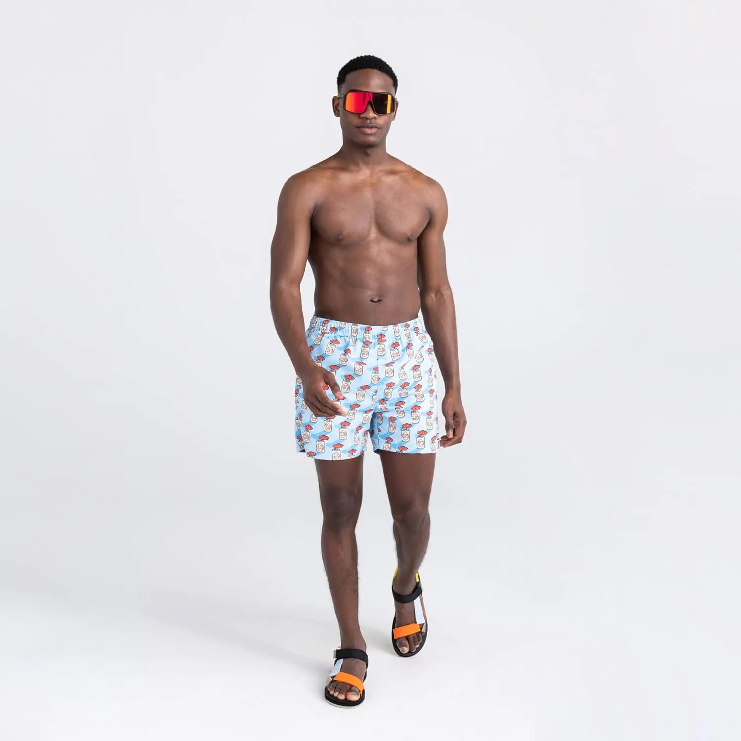 SAXX Underwear Co. Men's Go Coastal 2n1 Volley 5", Fashion