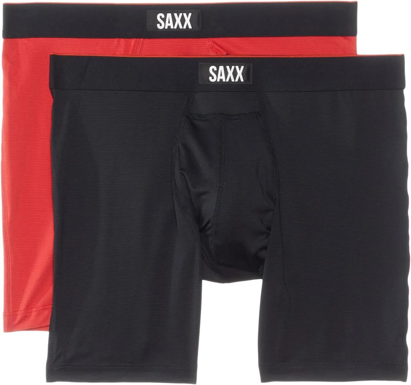 SAXX Underwear Co. Men's Underwear with Pouch Multi Sport Mesh Boxer Brief Fly 2Pk