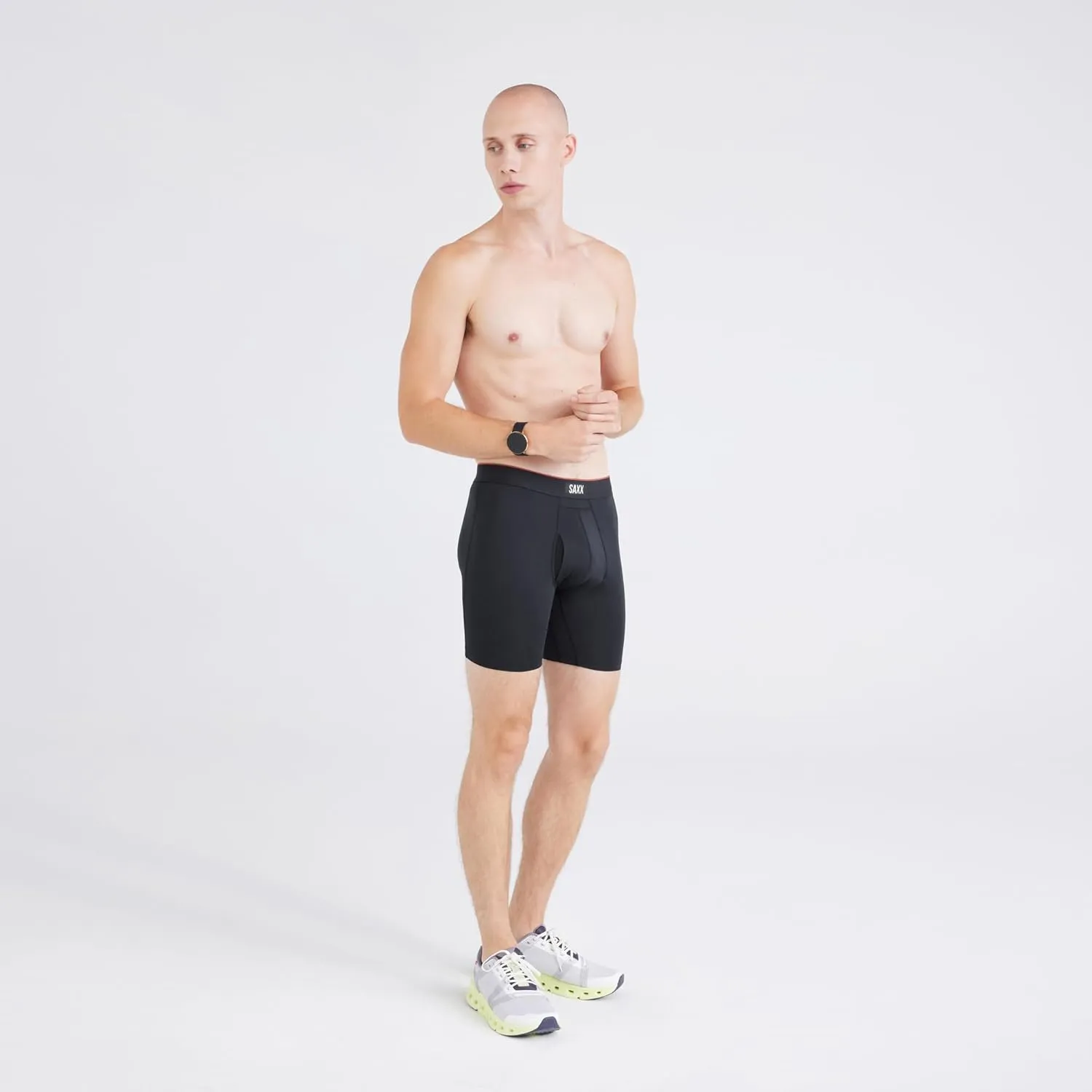 SAXX Underwear Co. Men's Underwear with Pouch Multi Sport Mesh Boxer Brief Fly