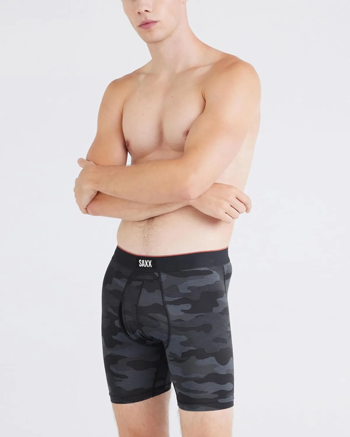 SAXX Underwear Co. Men's Underwear with Pouch Multi Sport Mesh Boxer Brief Fly