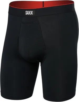 SAXX Underwear Co. Men's Underwear with Pouch Multi Sport Mesh Long Boxer Brief Fly