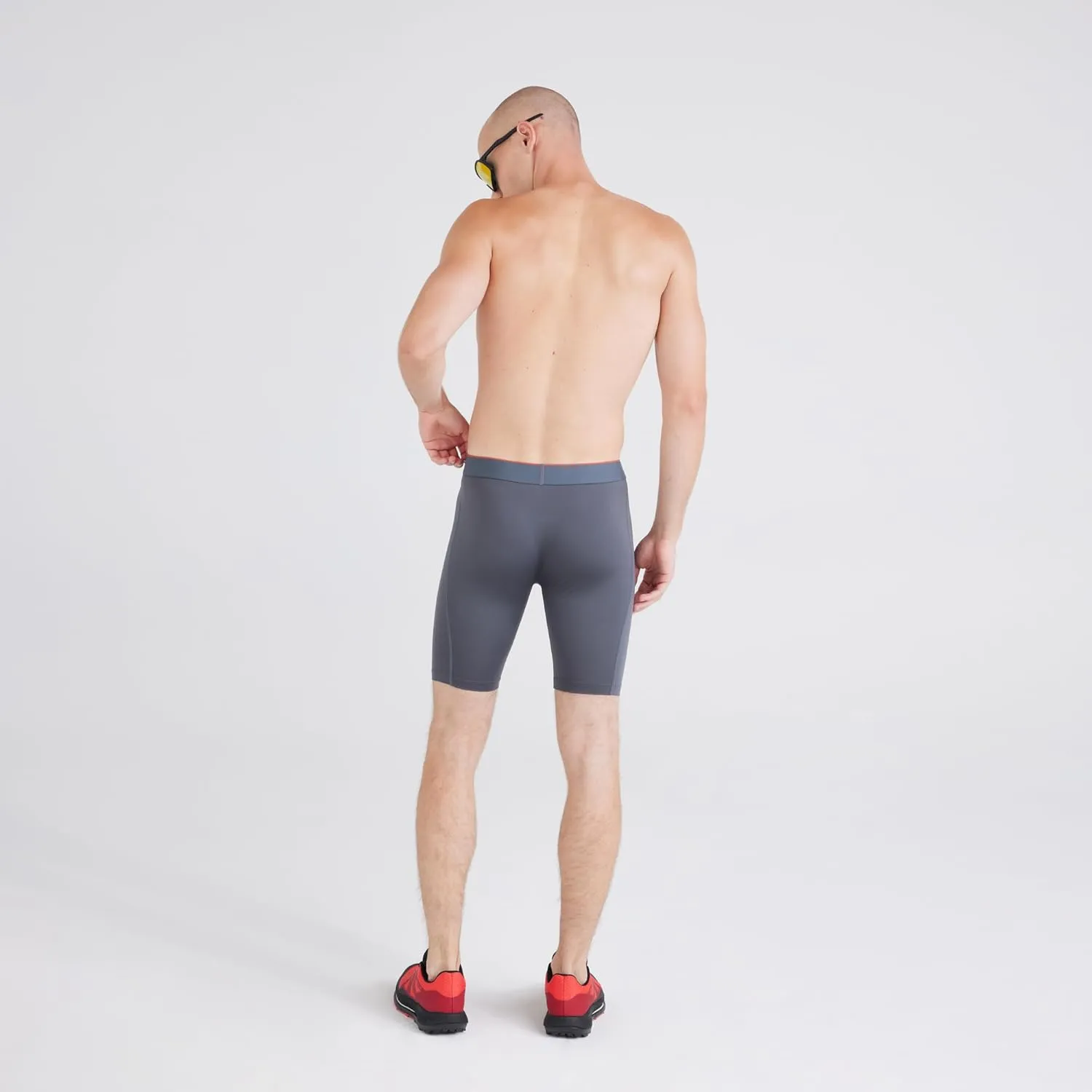 SAXX Underwear Co. Men's Underwear with Pouch Multi Sport Mesh Long Boxer Brief Fly