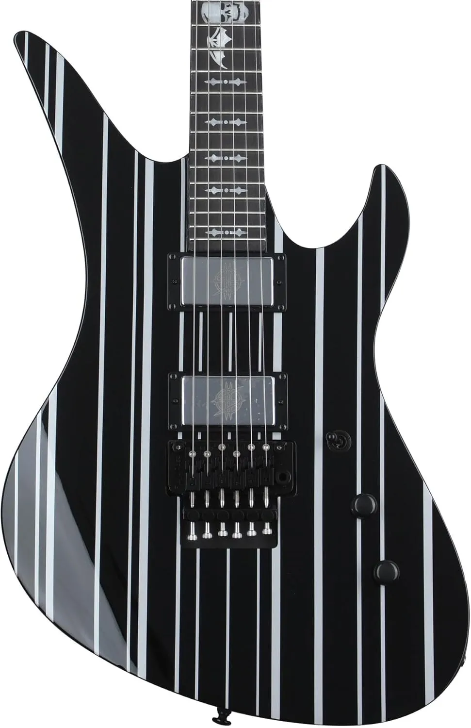 Schecter Synyster Gates Custom - Black with Silver Stripes