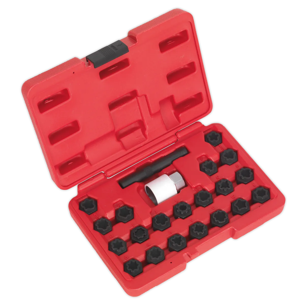 Sealey Locking Wheel Nut Key Set 22pc - Audi