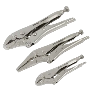 Sealey Premier Locking Pliers Set 3pc