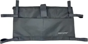 Secure Six Pocket Walker Storage Bag, Black - Mobility Aid Accessory Pouch for Elderly, Seniors, Disabled - Hands Free Tote Caddy Fits Most Walkers