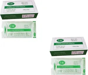 Self Seal Sterilization Pouch 3.5" x 7" Autoclave Bag 2 Pack (150 Count)