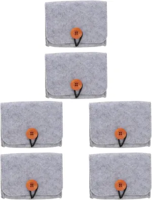 Sets Essential Oil Pouch Bag Travel Carrying Case Small Felt Non-woven Fabric Essential Oil Roller Bottles Storage Pouch Pcs