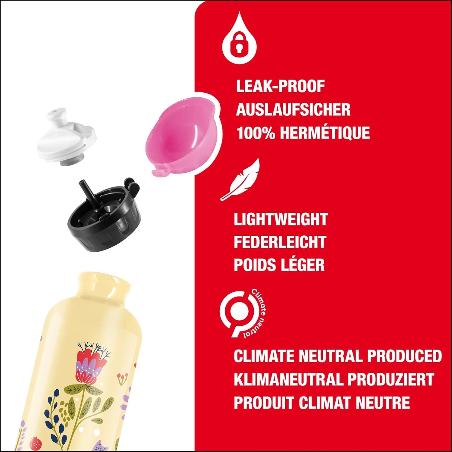 Sigg - Kids Water Bottle - KBT - Made in Switzerland - Neutral Taste - Leakproof - Lightweight - School, Sports - 14 Oz