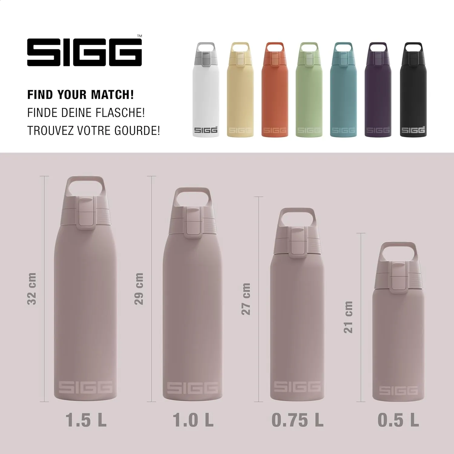 SIGG - Shield Therm- Stainless Steel Insulated Water Bottle - Carbonated Drinks, Leakproof, BPA Free, Recycled, 25, 34Oz