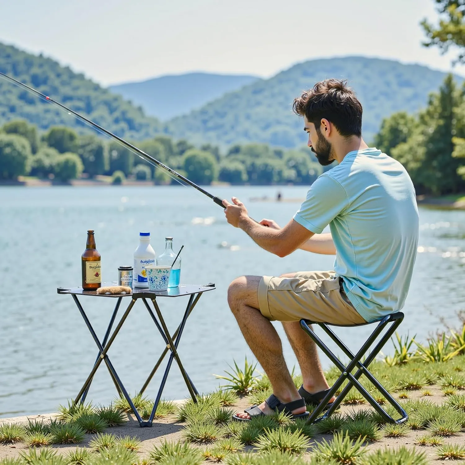 Simple Deluxe Portable Camping Chair, Lightweight Folding Chair for Camp, Outdoor Chair for Adults, Sports, Beach, Hiking, Backpacking, Garden