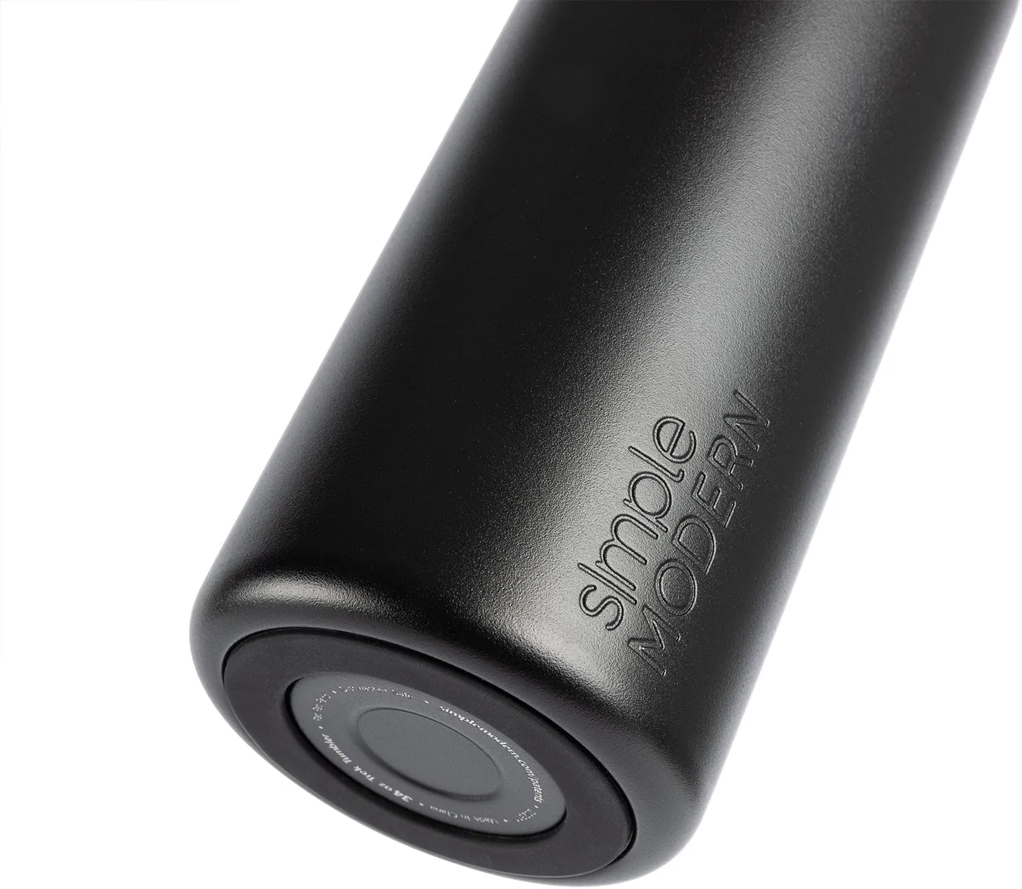Simple Modern Water Bottle with Push Button Straw Lid | Ceramic-Lined Insulated Stainless Steel | Travel Water Bottles for Gym & Sports | Leak Proof | Mesa Signature Collection | 34oz, Berry