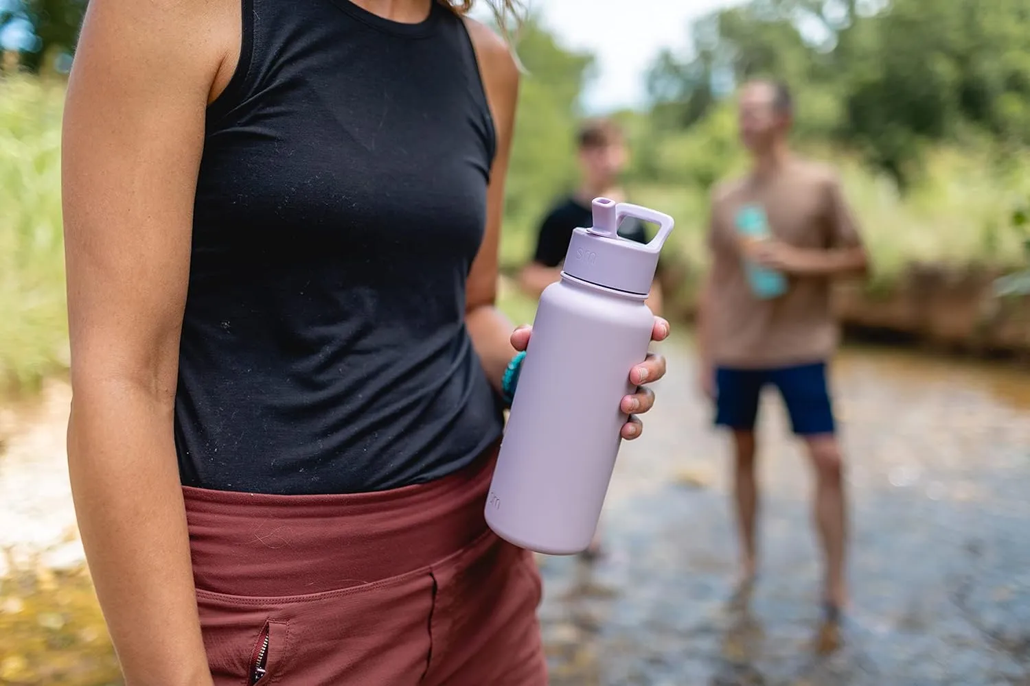 Simple Modern Water Bottle with Straw and Chug Lid Vacuum Insulated Stainless Steel Metal Thermos Bottles | Reusable Leak Proof BPA-Free Flask for Sports Gym | Summit Collection | 32oz, Black Leopard