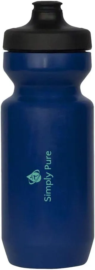 Simply Pure Purist 22 Oz BPA-Free, Sport & Bike Squeeze Water Bottle by Specialized Bikes (Watergate Cap)