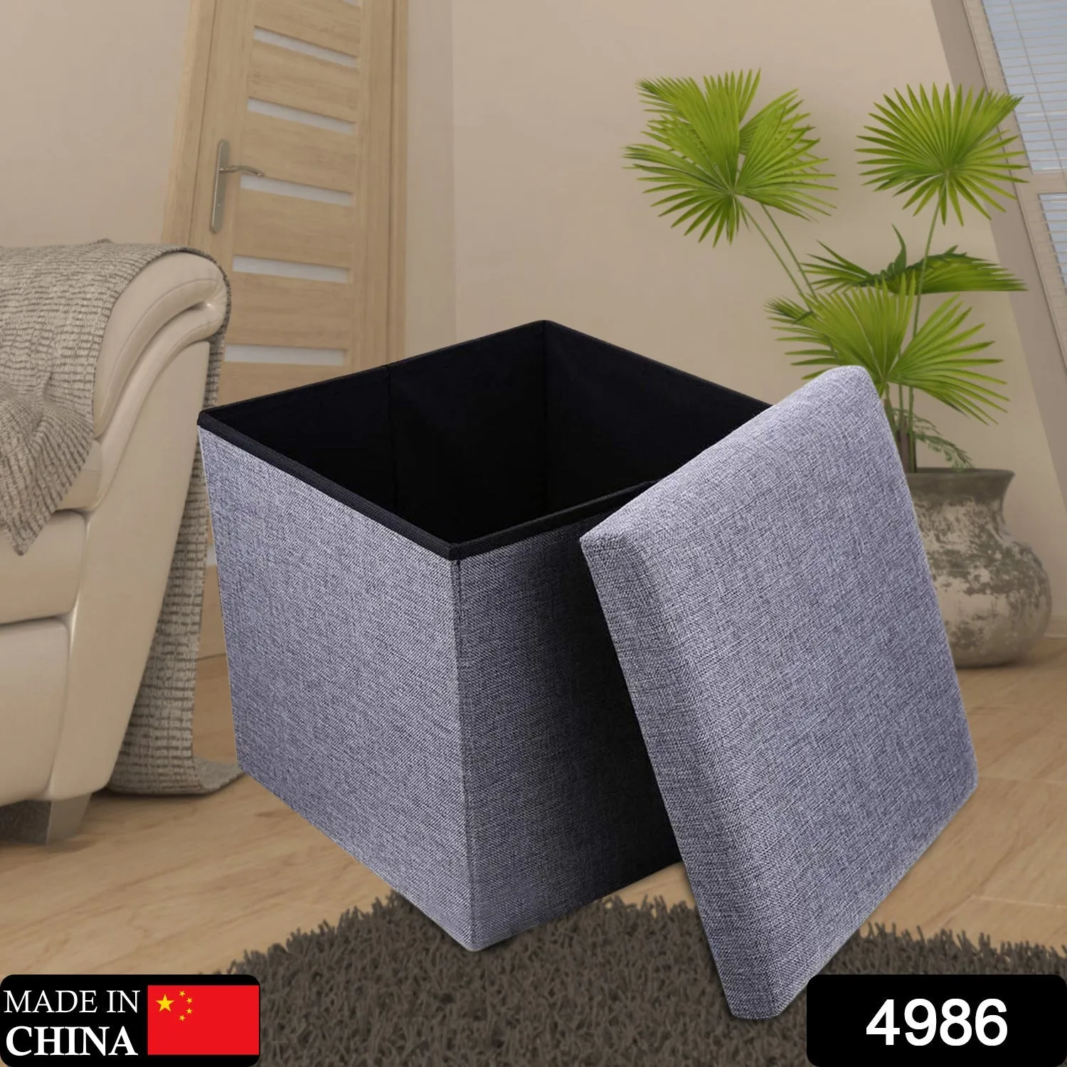Sitting Clothes, Foldable Books, and Shape Living Cushion Special deal Cube with Price-busting Storage Room Box. (Mix Bins with 4986 Seat. Toys Storage Stool Color) Organizer Multipurpose
