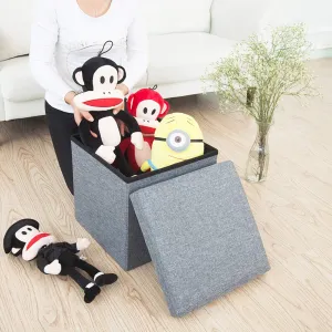 Sitting Clothes, Foldable Books, and Shape Living Cushion Special deal Cube with Price-busting Storage Room Box. (Mix Bins with 4986 Seat. Toys Storage Stool Color) Organizer Multipurpose