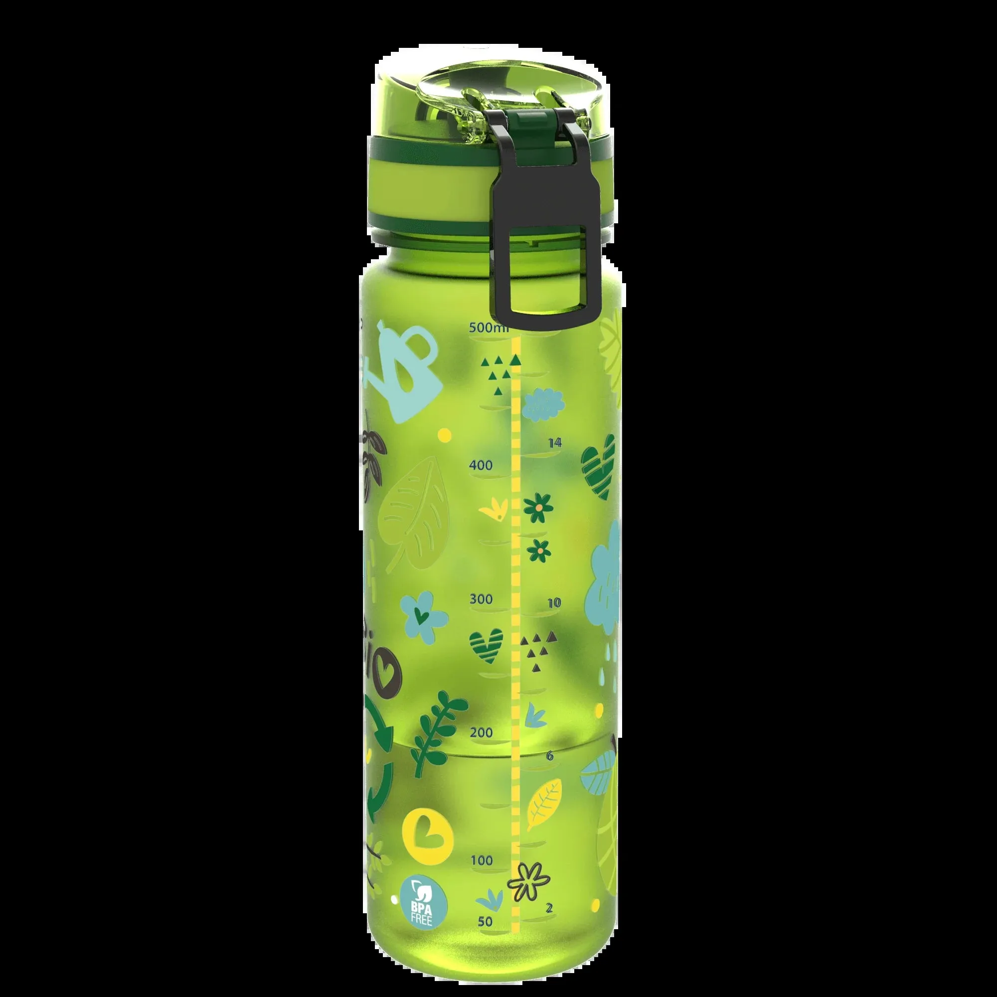 Slim Leak Proof BPA Free Water Bottle, 18 Oz, Eco