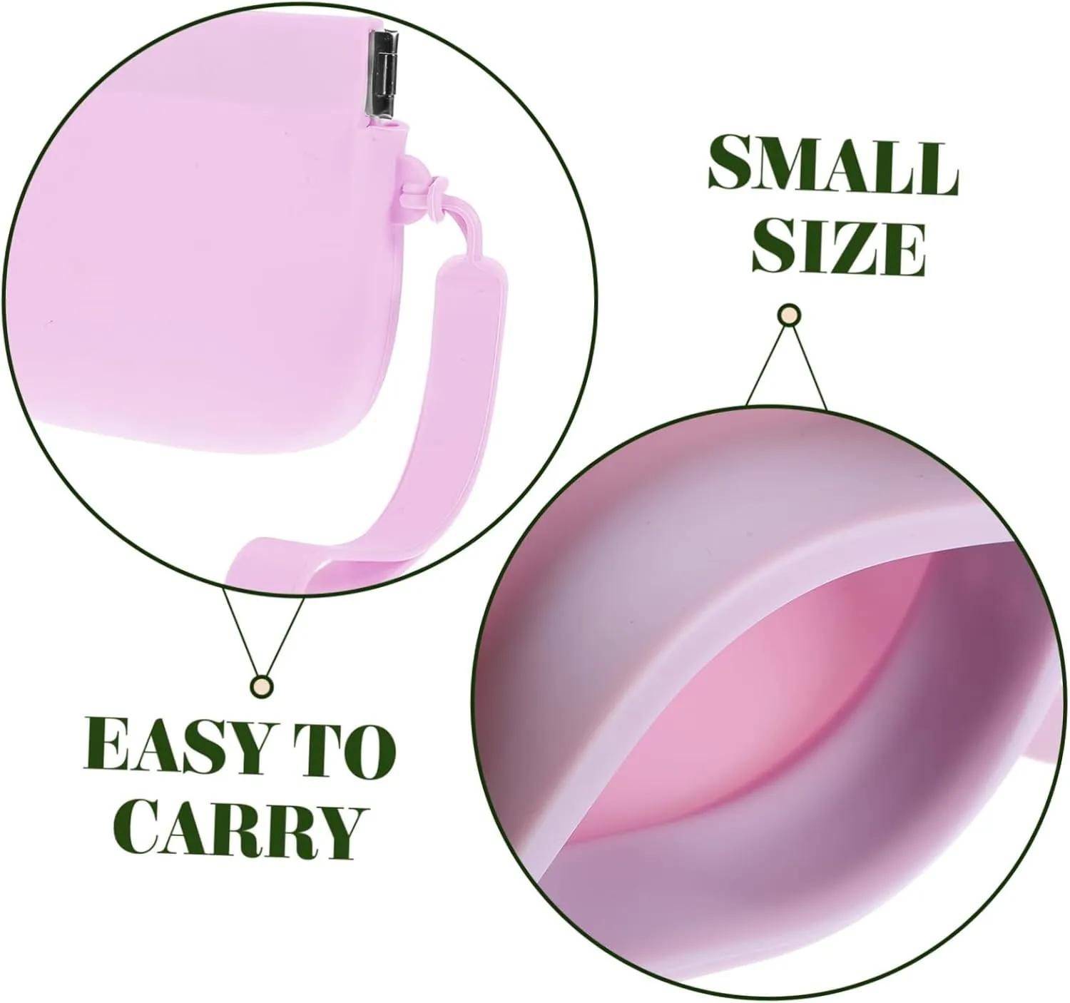 Small Portable Purse Women's Silicone Storage Bag Multipurpose for Headphones Makeup Coins
